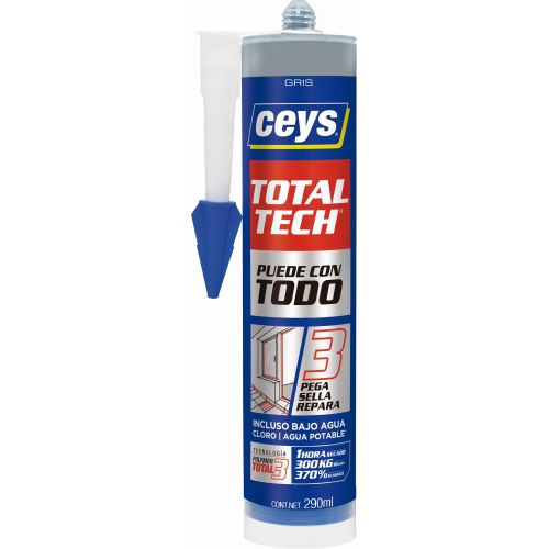 CEYS TOTAL TECH GRIS CARTUCHO 290ML